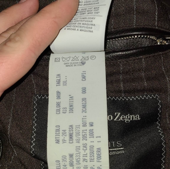2008 Autumn/winter Ermenegildo Zegna elements Jacket 54xl - Picture 5 of 7